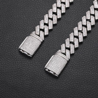 Thumbnail for 14mm S925 & VVS Moissanite Prong Cuban Link Chain - Different Drips