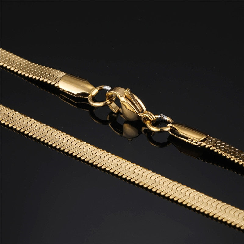3-5mm Herringbone Chain - Different Drips