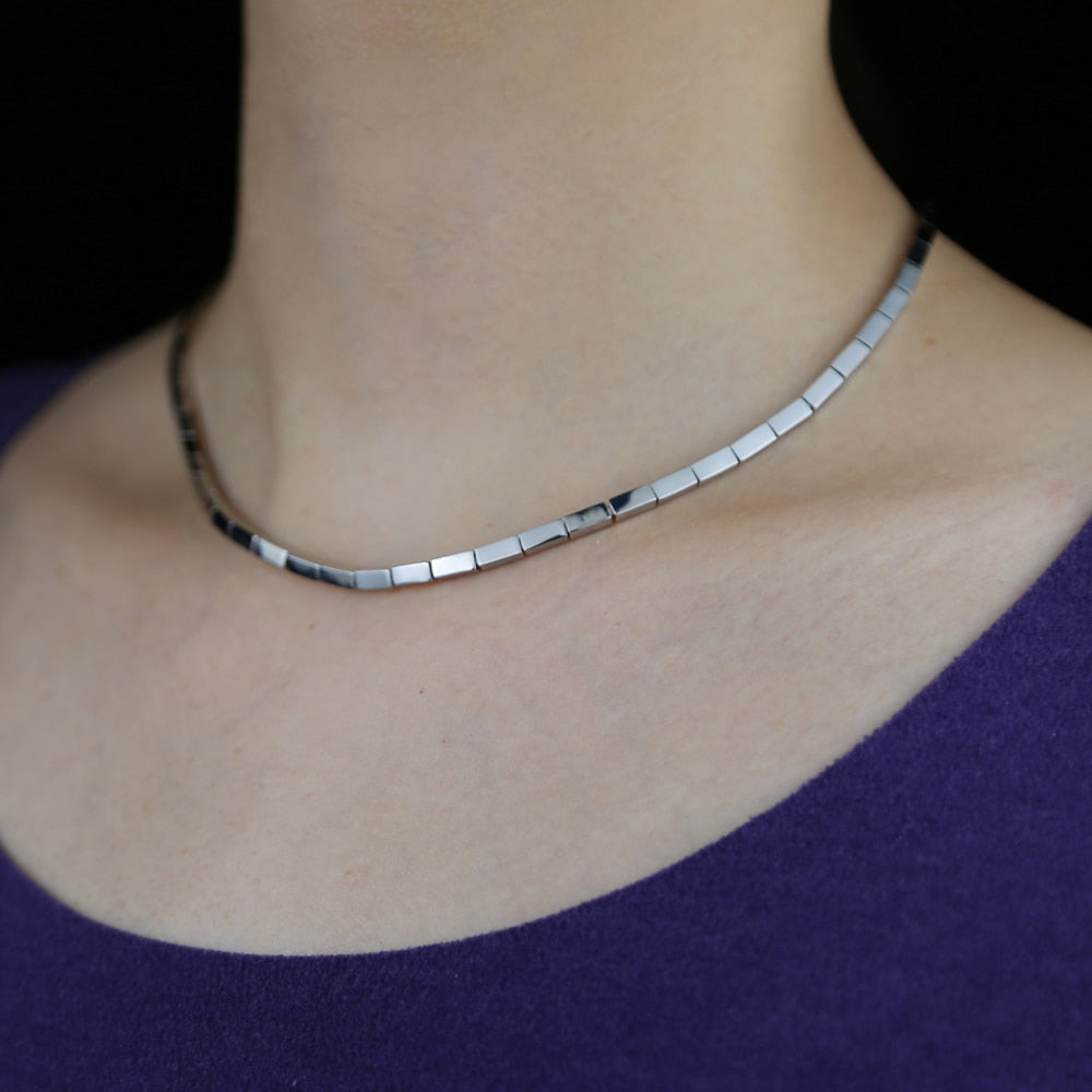 Women's Classic Rectangle Link Necklace - Different Drips