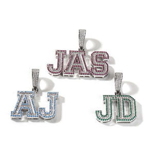 Varsity Custom Letter Pendant - Different Drips