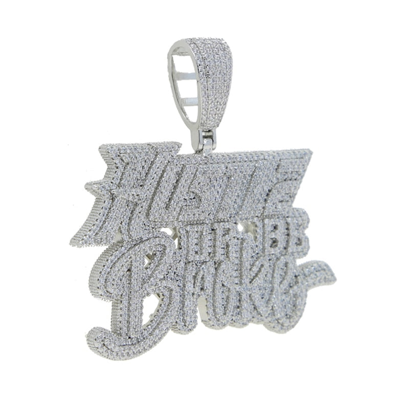 Hustle Or Go Broke Icy shops Pendant