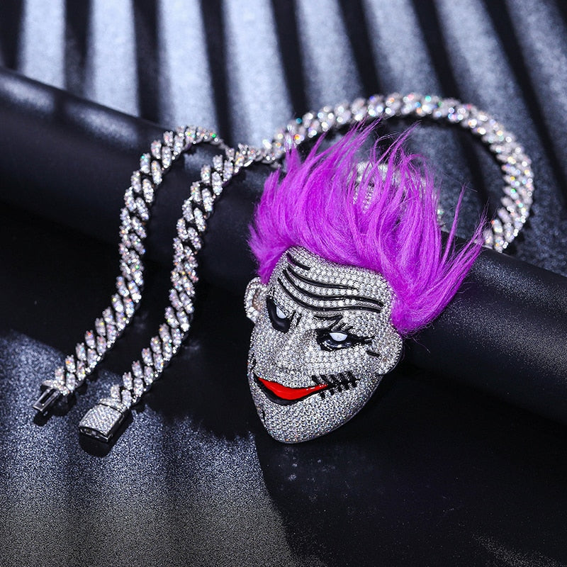 S925 Moissanite Joker Pendant - Different Drips