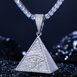 S925 Moissanite Pyramid Pendant - Different Drips