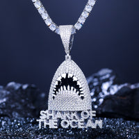 Thumbnail for S925 Moissanite Shark Of The Ocean Pendant - Different Drips