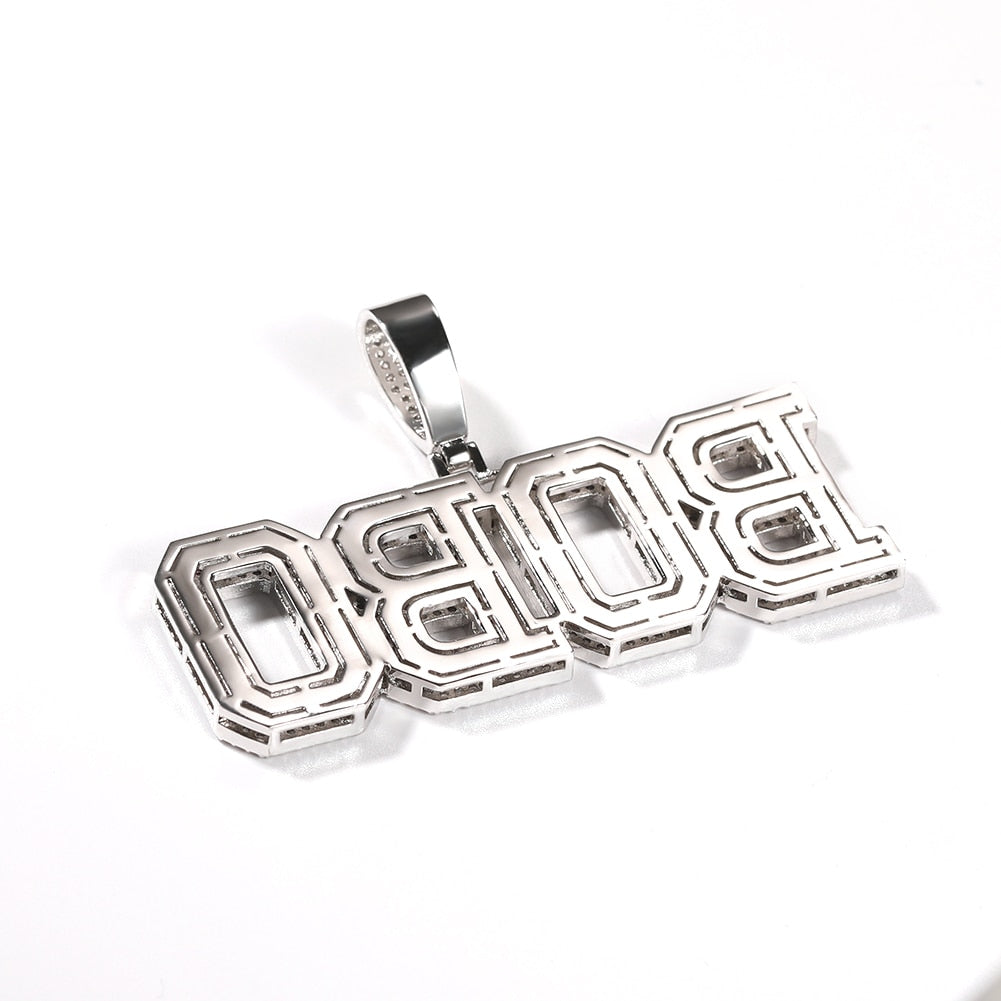 Varsity Custom Letter Pendant - Different Drips