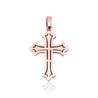 Thumbnail for Colored Gem Iced Cross Pendant - Different Drips