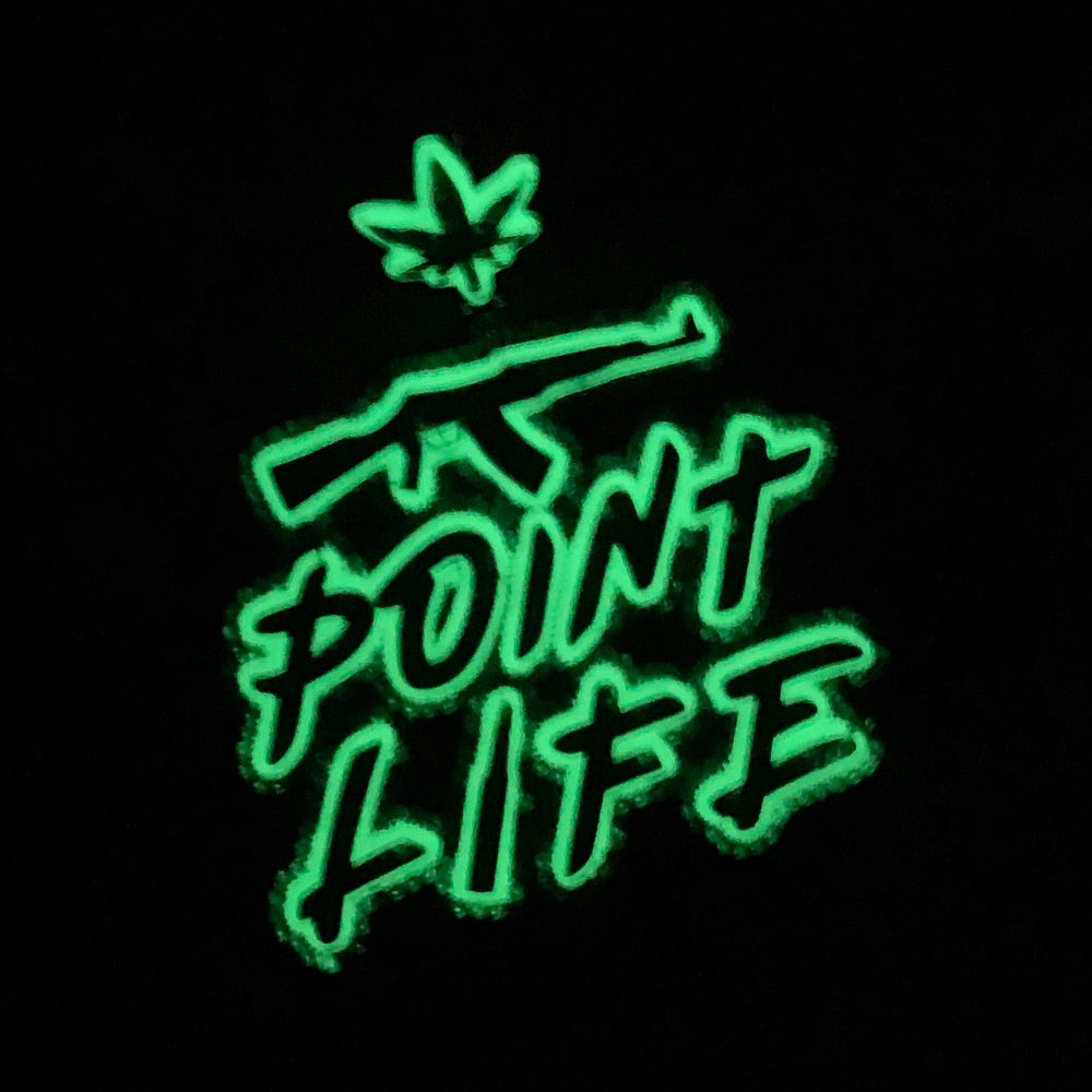 Iced Glow In The Dark Point Life Pendant - Different Drips