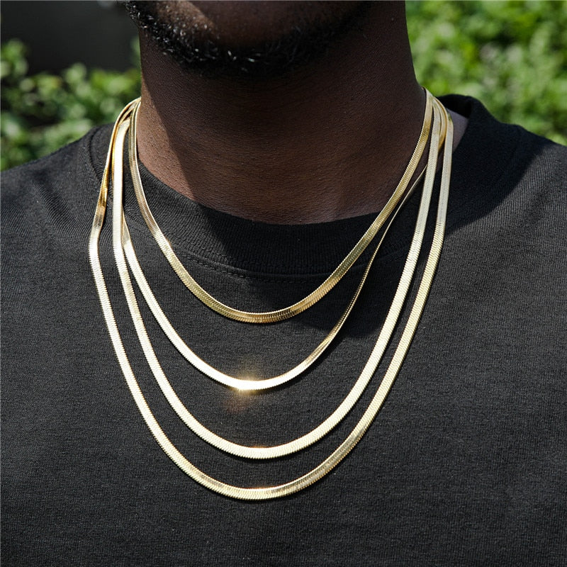 3-5mm Herringbone Chain - Different Drips