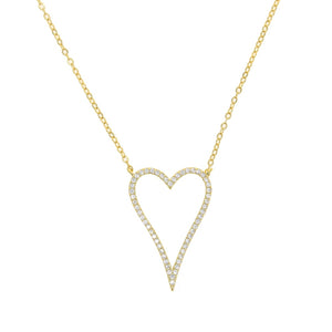 Women's Heart Rope Necklace - Different Drips