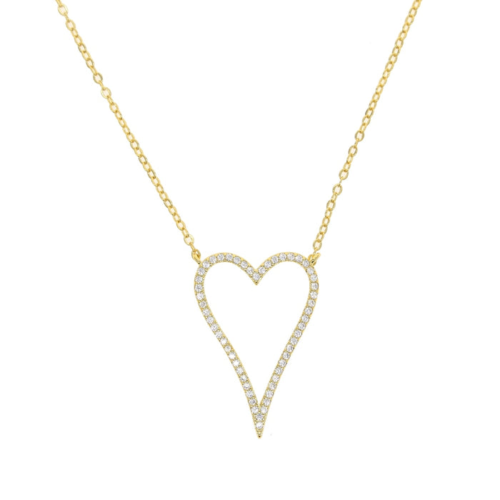 Women's Heart Rope Necklace - Different Drips