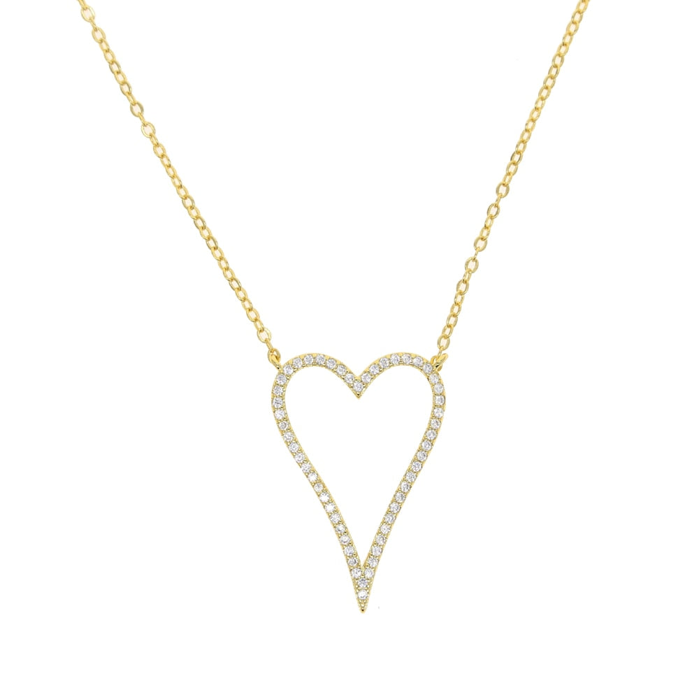 Women's Heart Rope Necklace - Different Drips