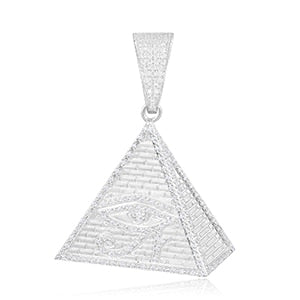S925 Moissanite Pyramid Pendant - Different Drips