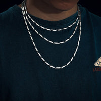 Thumbnail for 3mm Curb Twist Chain - Different Drips