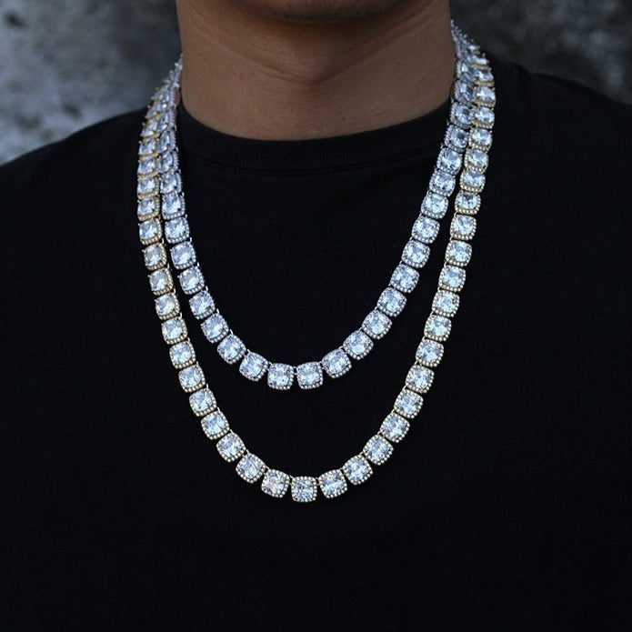 VVS D Color Moissanite Diamond Tennis Chain, 11mm Iced Out Hiphop Jewe –  peardedesign.com