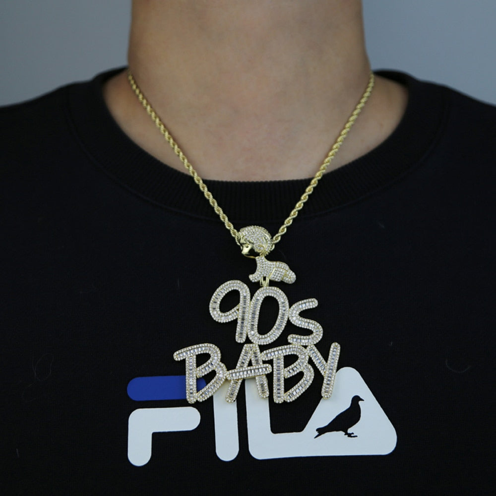 Baguette 90's Baby Pendant - Different Drips