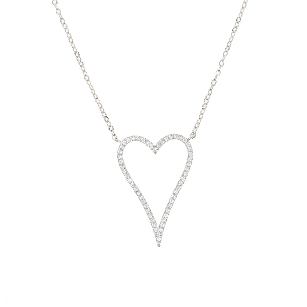 Women's Heart Rope Necklace - Different Drips