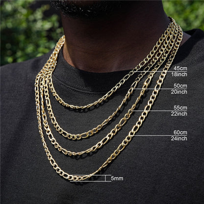 3-9mm Figaro Chain - Different Drips