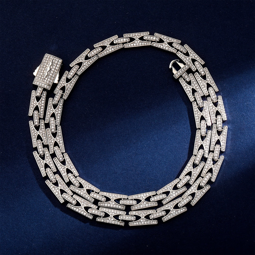 10mm Razor Link Necklace - Different Drips