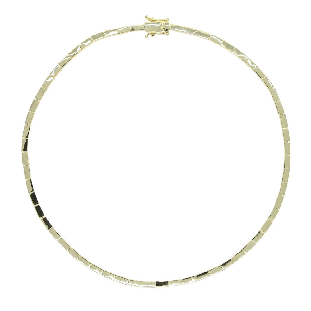 Women's Classic Rectangle Link Necklace - Different Drips