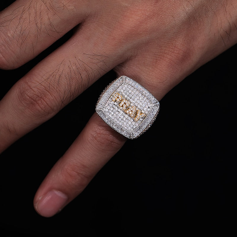 Custom Letter Championship Ring - Different Drips