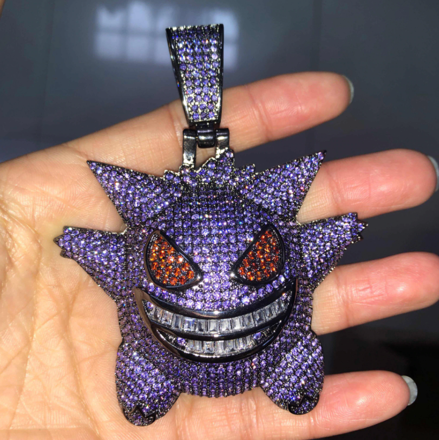 Iced Out Gengar Pendant - Different Drips