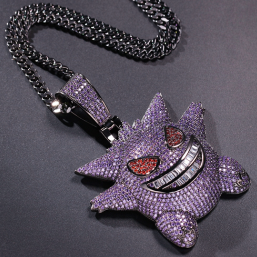 Iced Out Gengar Pendant - Different Drips