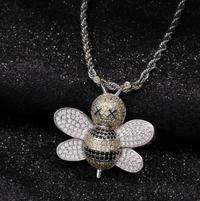 Thumbnail for Iced Bee Pendant - Different Drips