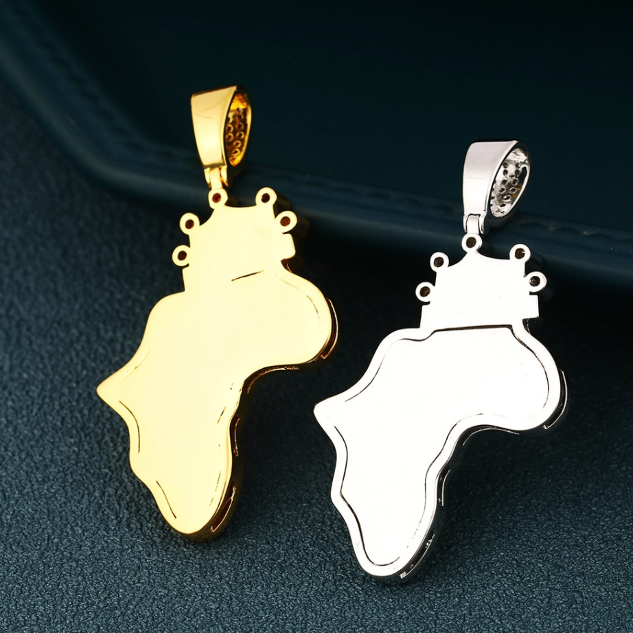 King Africa Map Pendant - Different Drips
