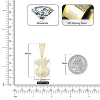 Thumbnail for S925 Moissanite Money Bag Pendant - Different Drips