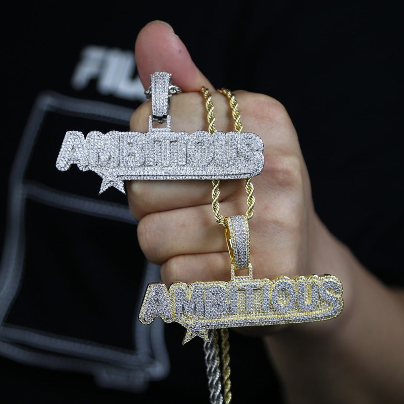 Iced Ambitious Star Pendant - Different Drips