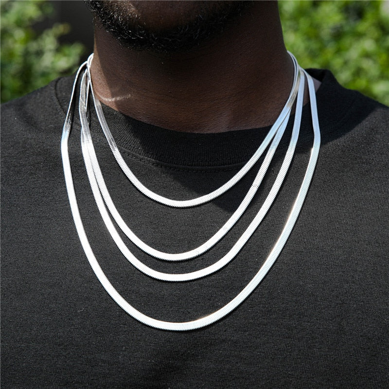 3-5mm Herringbone Chain - Different Drips