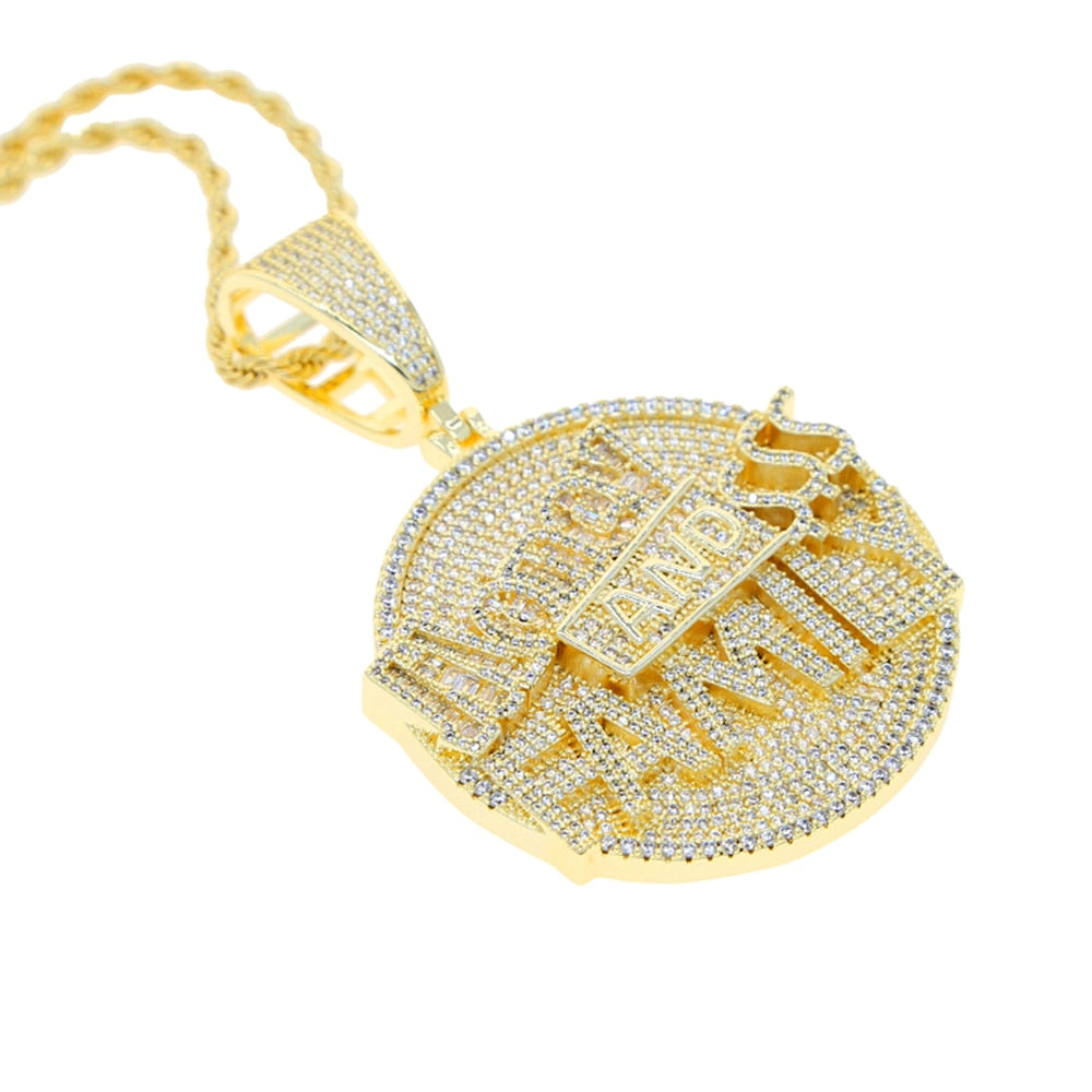 Iced Out Money And Family Pendant - Different Drips