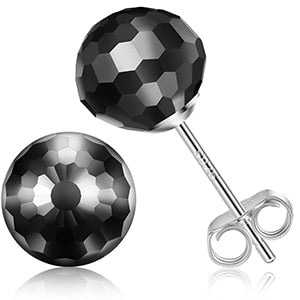 S925 Diamond Cut Ball Stud Earrings - Different Drips