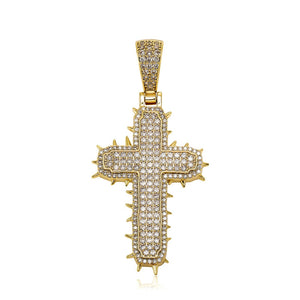 Spiked Cross Pendant - Different Drips