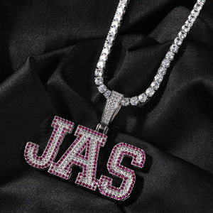 Varsity Custom Letter Pendant - Different Drips