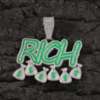 Thumbnail for Iced Rich Glow In The Dark Pendant - Different Drips