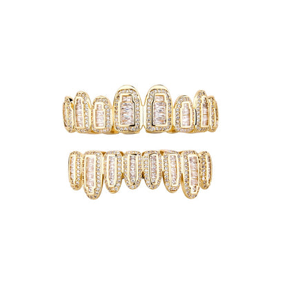 8 Tooth Baguette Grillz - Different Drips