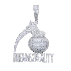 Iced DREAMS TO REALITY Pendant - Different Drips