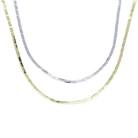 Thumbnail for Women's Classic Rectangle Link Necklace - Different Drips