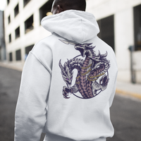 Thumbnail for 'Chalk' Dragon Hoodie in White - Different Drips