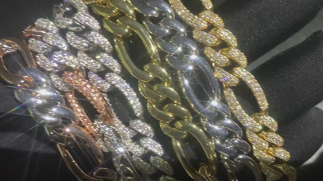 10mm Figaro Chain - Different Drips