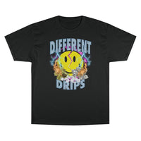 Thumbnail for Broken Smiley Face Lightning Champion T-Shirt - Different Drips