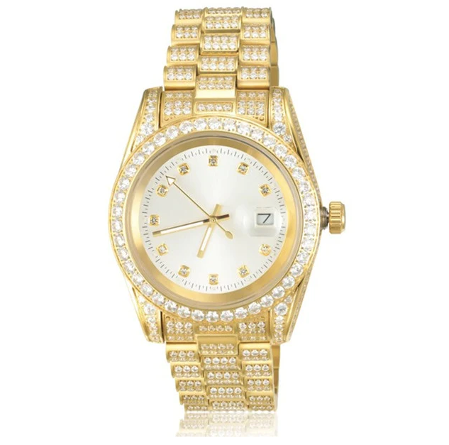 Iced Out Presidential Watch - Different Drips