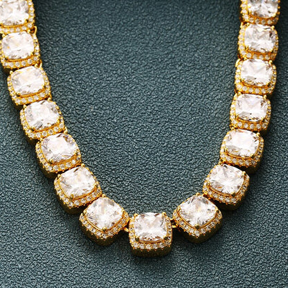 10mm Glacier Clustered Tennis Chain - Different Drips