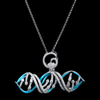 Thumbnail for S925 Moissanite Glow In The Dark Good Genes Pendant - Different Drips