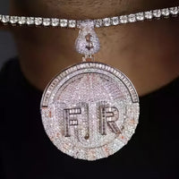 Thumbnail for Two-Tone Iced Forever Rich Pendant - Different Drips