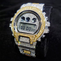 Thumbnail for Iced Digital Chronograph Date Watch - Different Drips