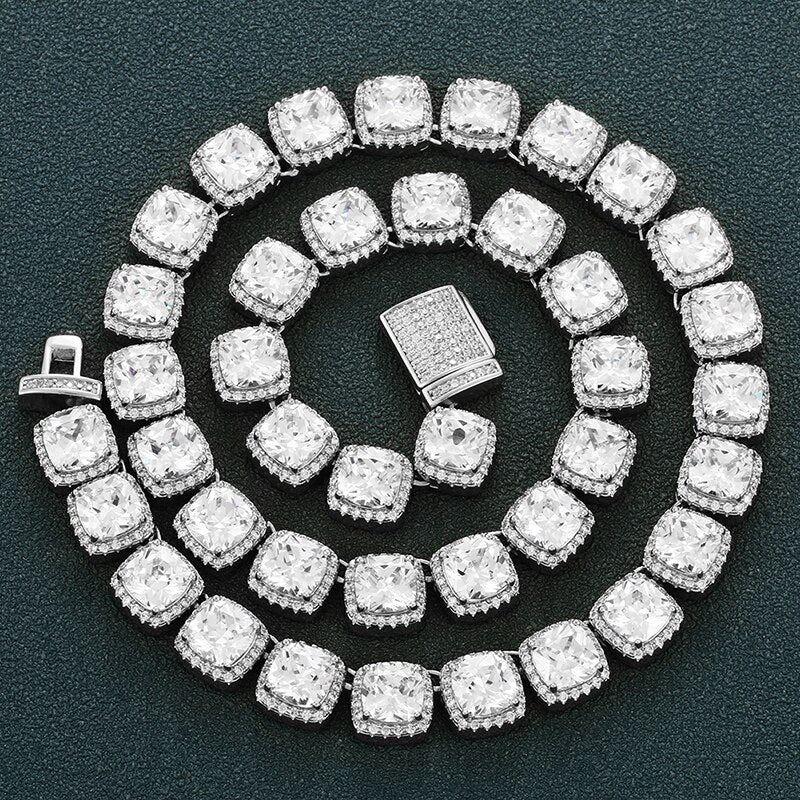 10mm Glacier Clustered Tennis Chain - Different Drips