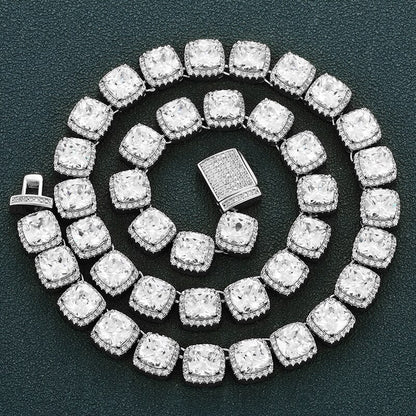 10mm Glacier Clustered Tennis Chain - Different Drips