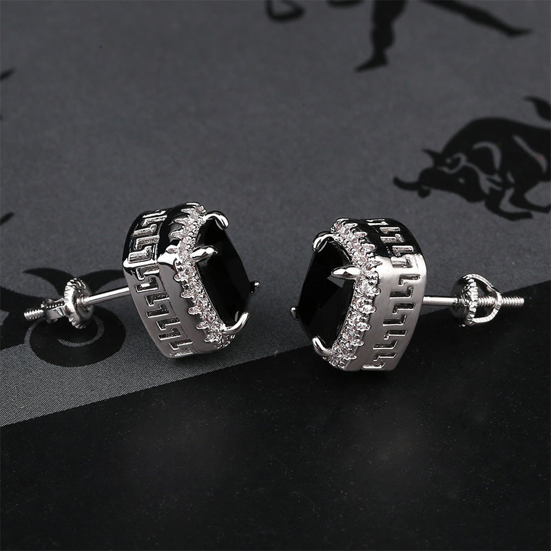 Emerald Cut Stud Earrings - Different Drips